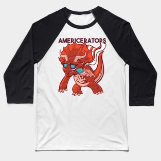 AMERICAN TRICERATOPS Baseball T-Shirt